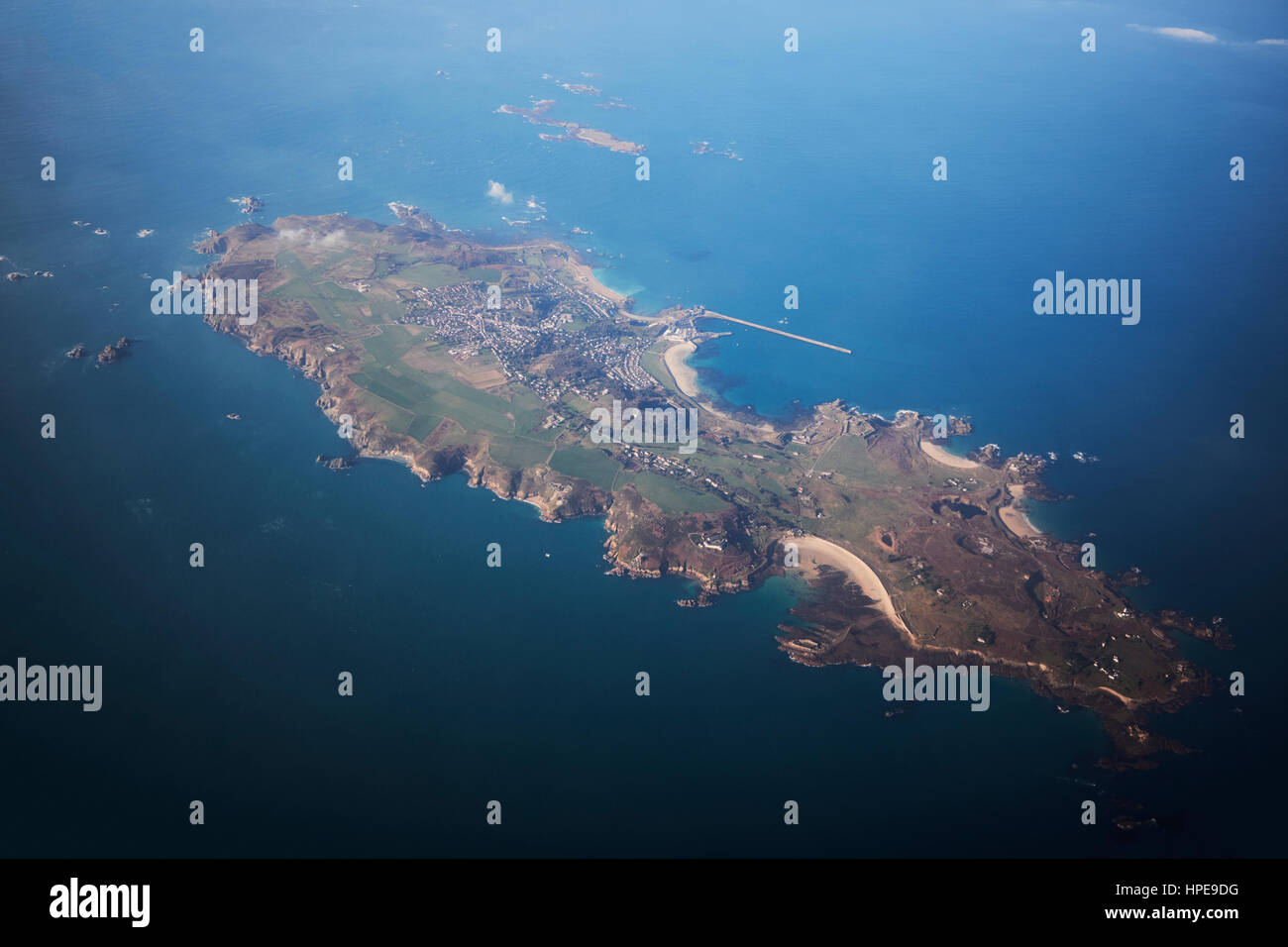 Alderney aerial hi-res stock photography and images - Alamy