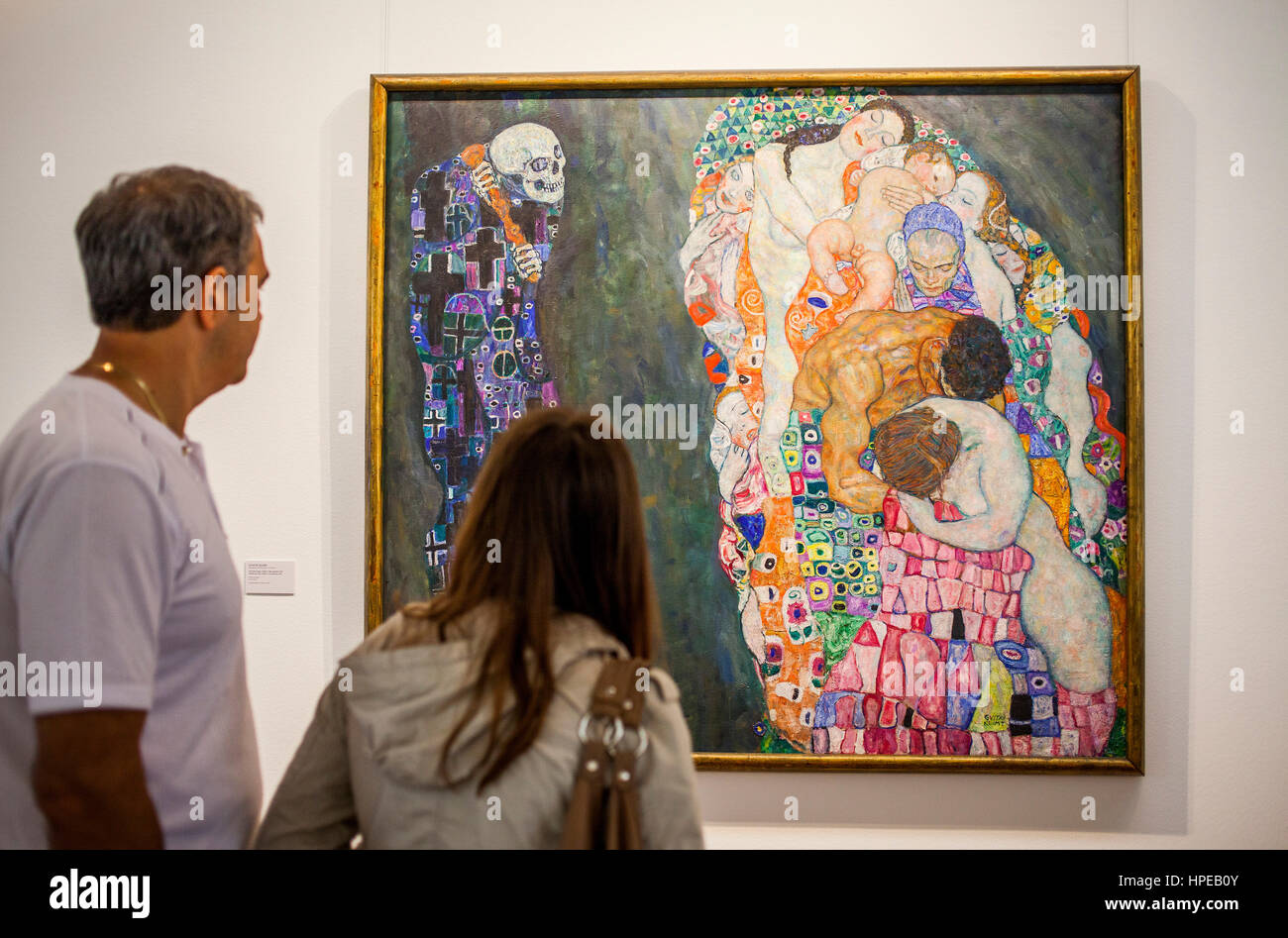 Tod und Leben,oil on canvas,Gustav Klimt,Leopold Museum,Vienna, Austria, Europe Stock Photo