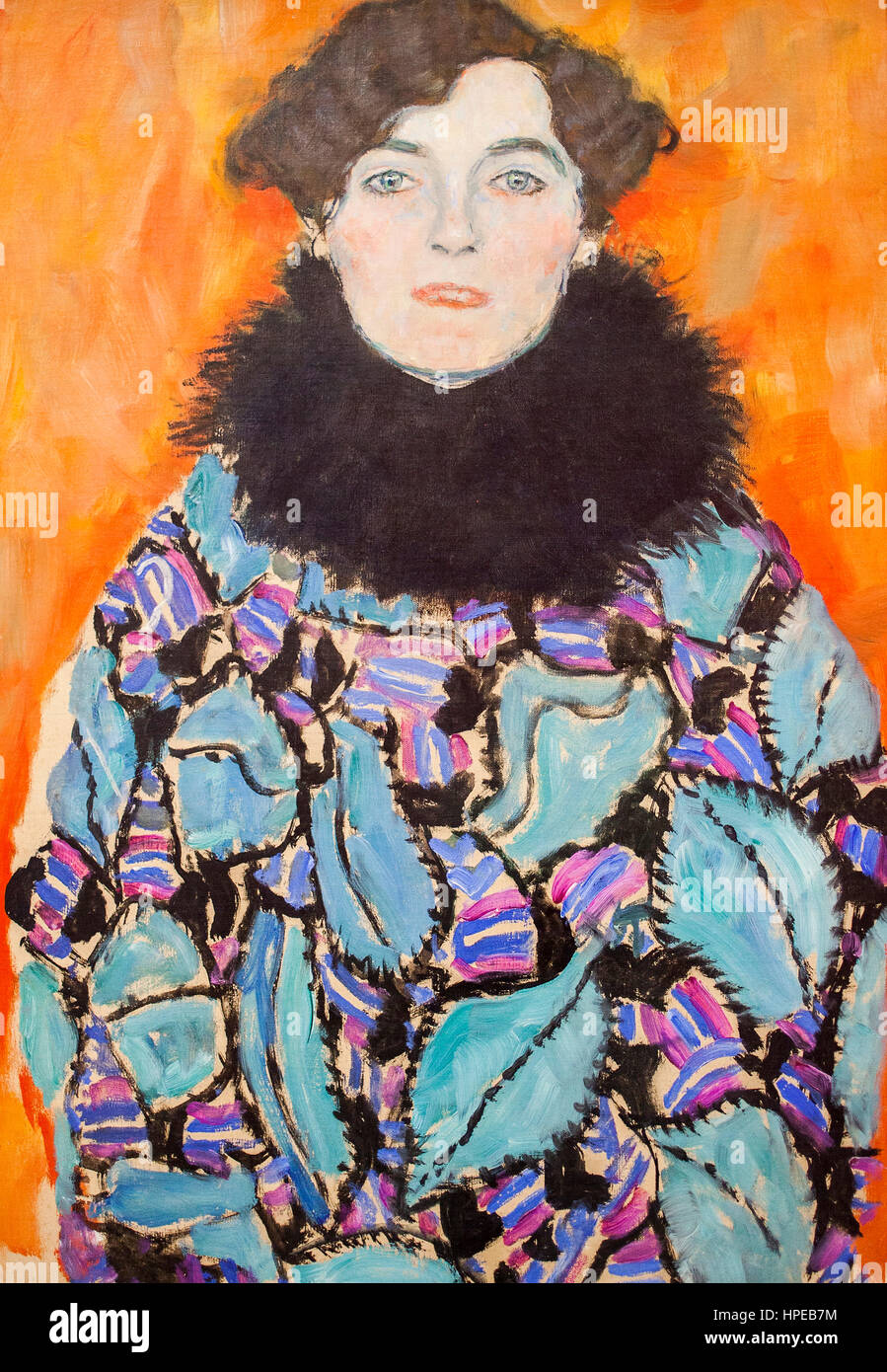 Johanna Staude,oil on canvas,Gustav Klimt,Belvedere palace,Vienna, Austria, Europe Stock Photo