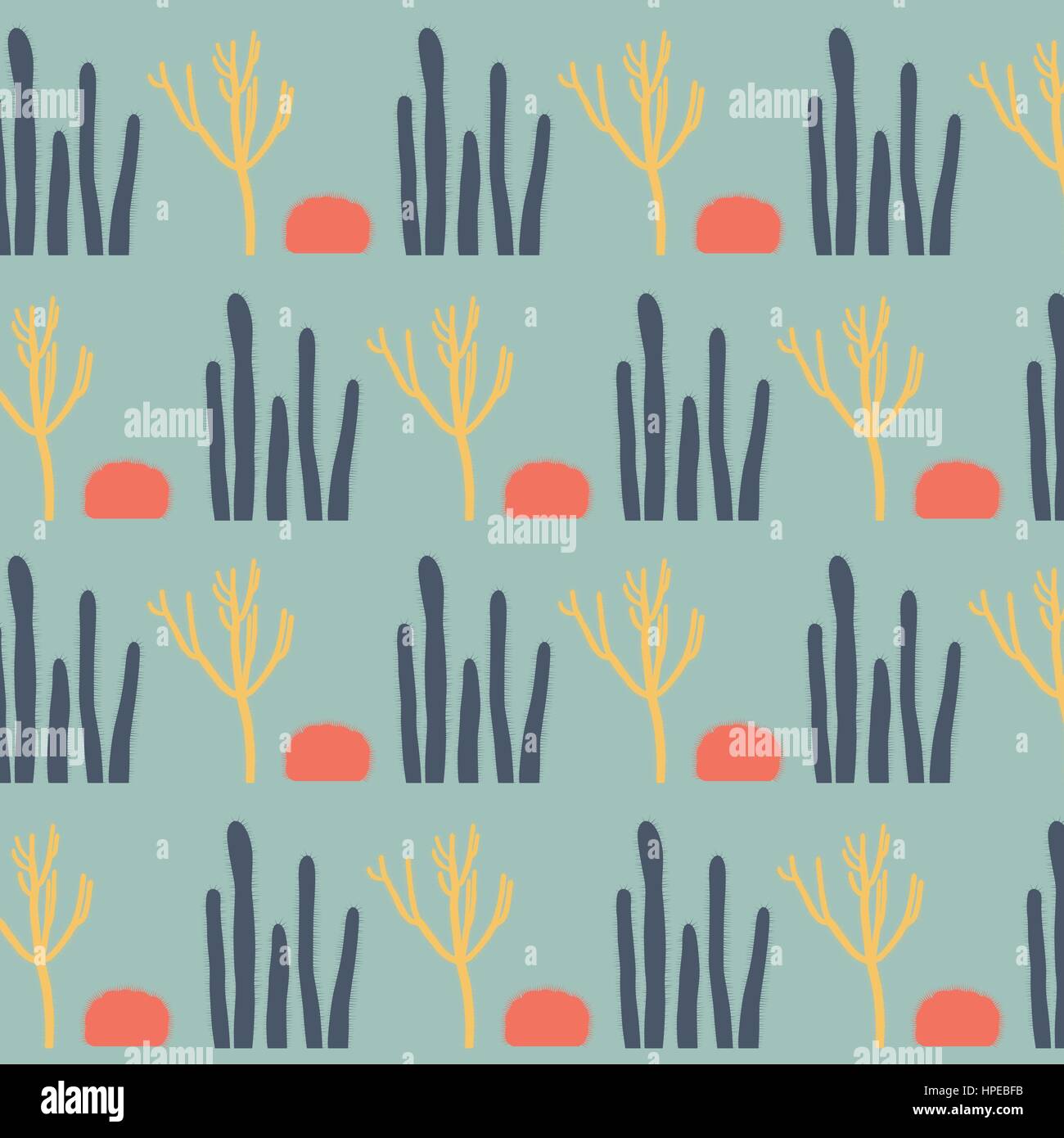 Cactus vector pattern background texture for fabric or banner Stock ...
