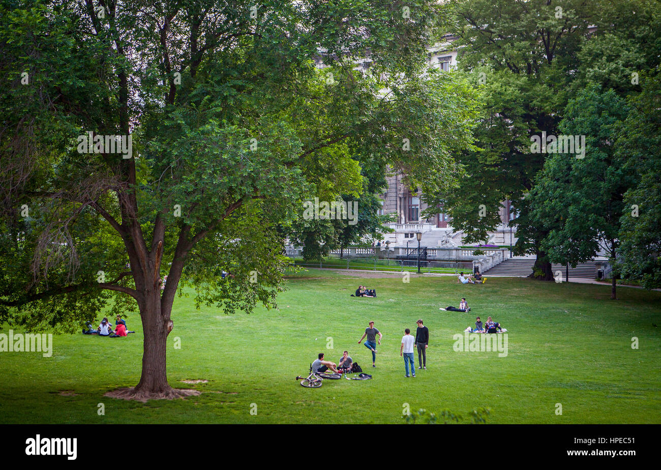 Burggarten (Castle Garden), Vienna, Austria Stock Photo