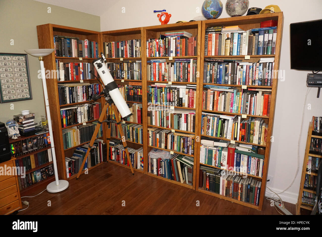 A set of bookcases full of books Stock Photo Alamy