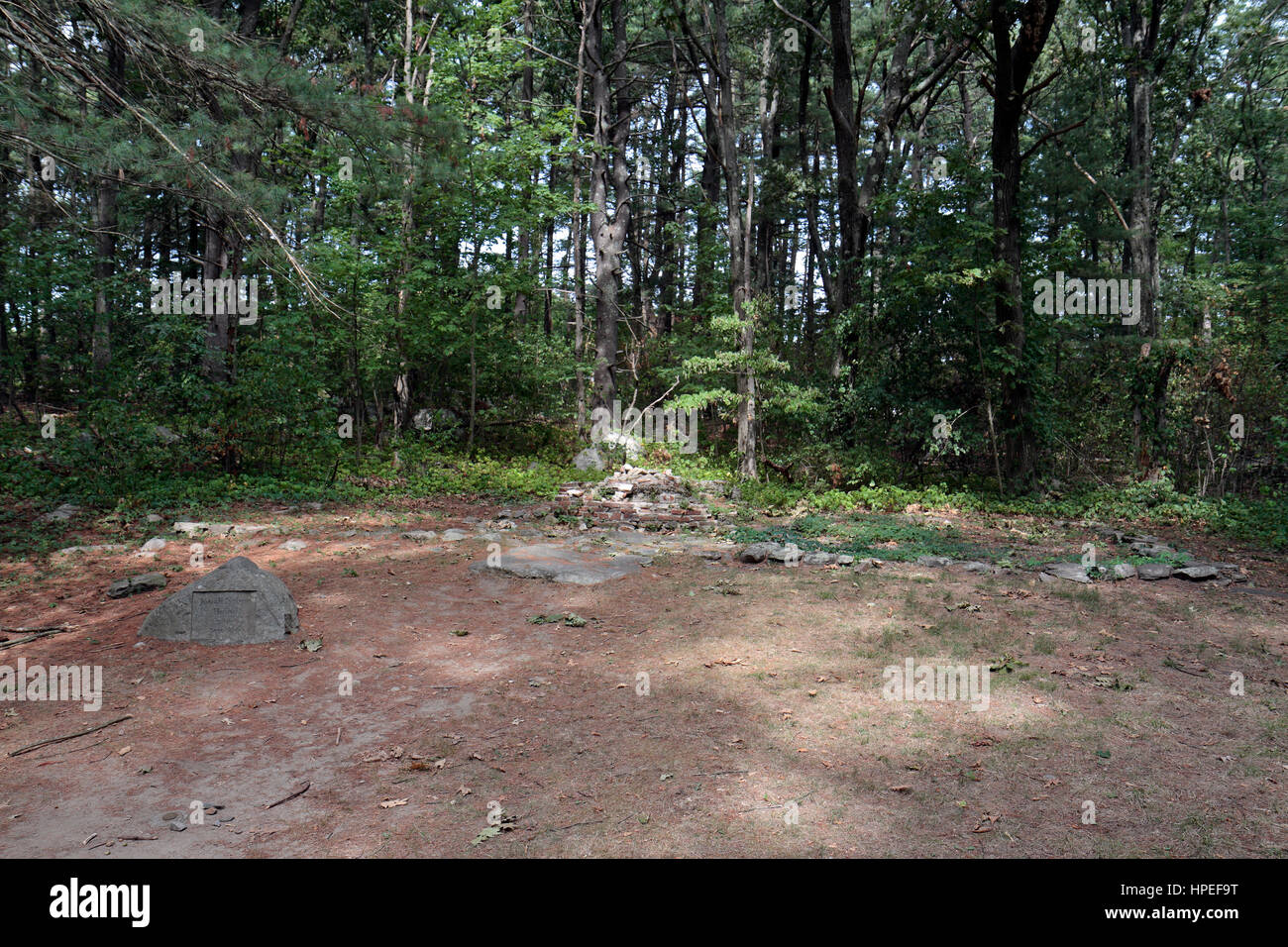 The remains of Josiah & Elizabeth Nelsons house in Minute Man National