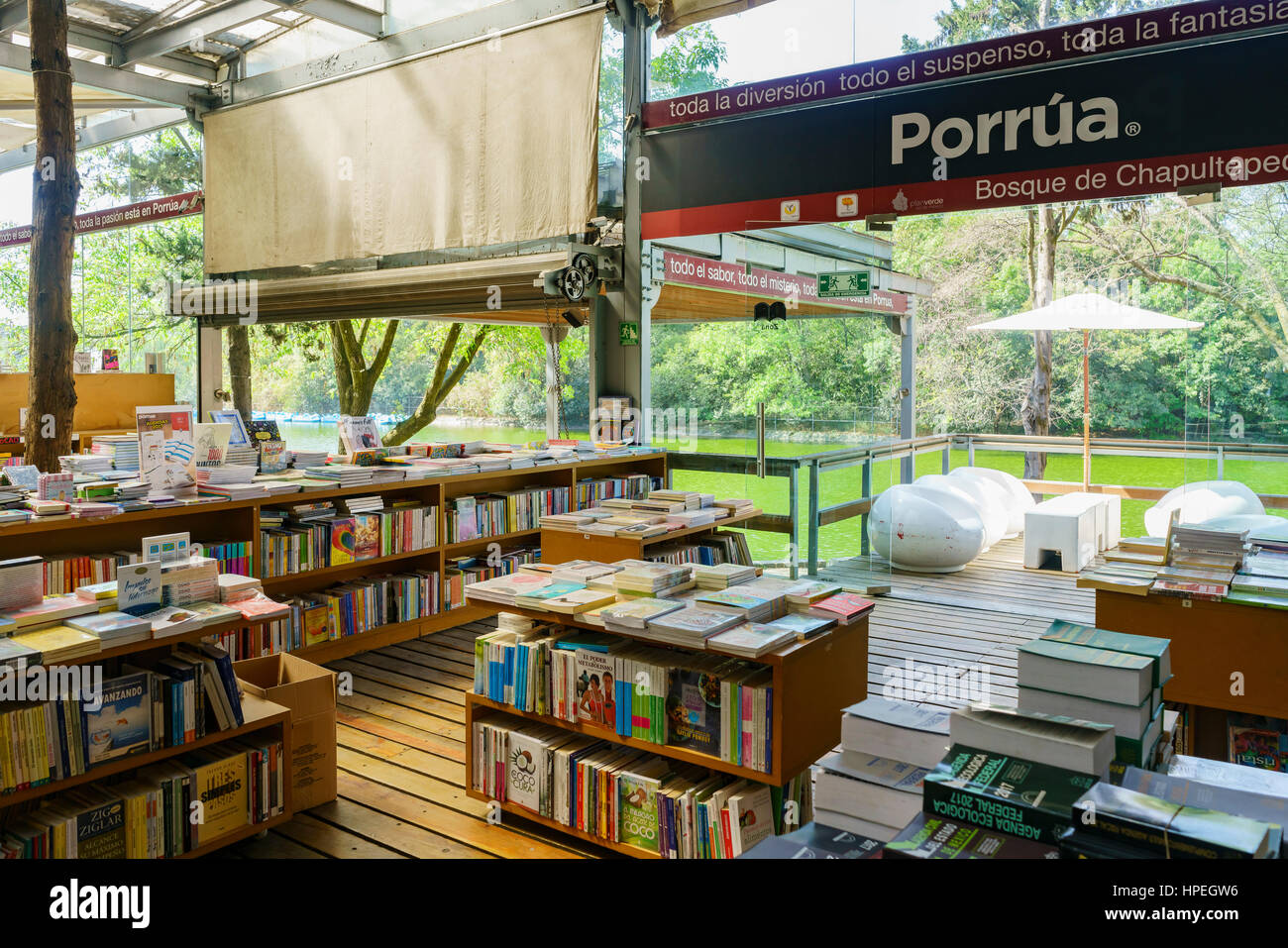 Mexico City, FEB 16: The beautiful Libreria Porrua Chapultepec of a mix  book store and cafe on FEB 16, 2017 at Mexico City Stock Photo - Alamy