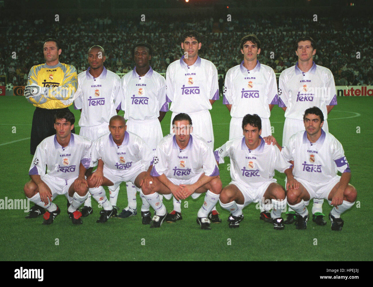 REAL MADRID TEAM PHOTO REAL MADRID FC 15 October 1997 Stock Photo