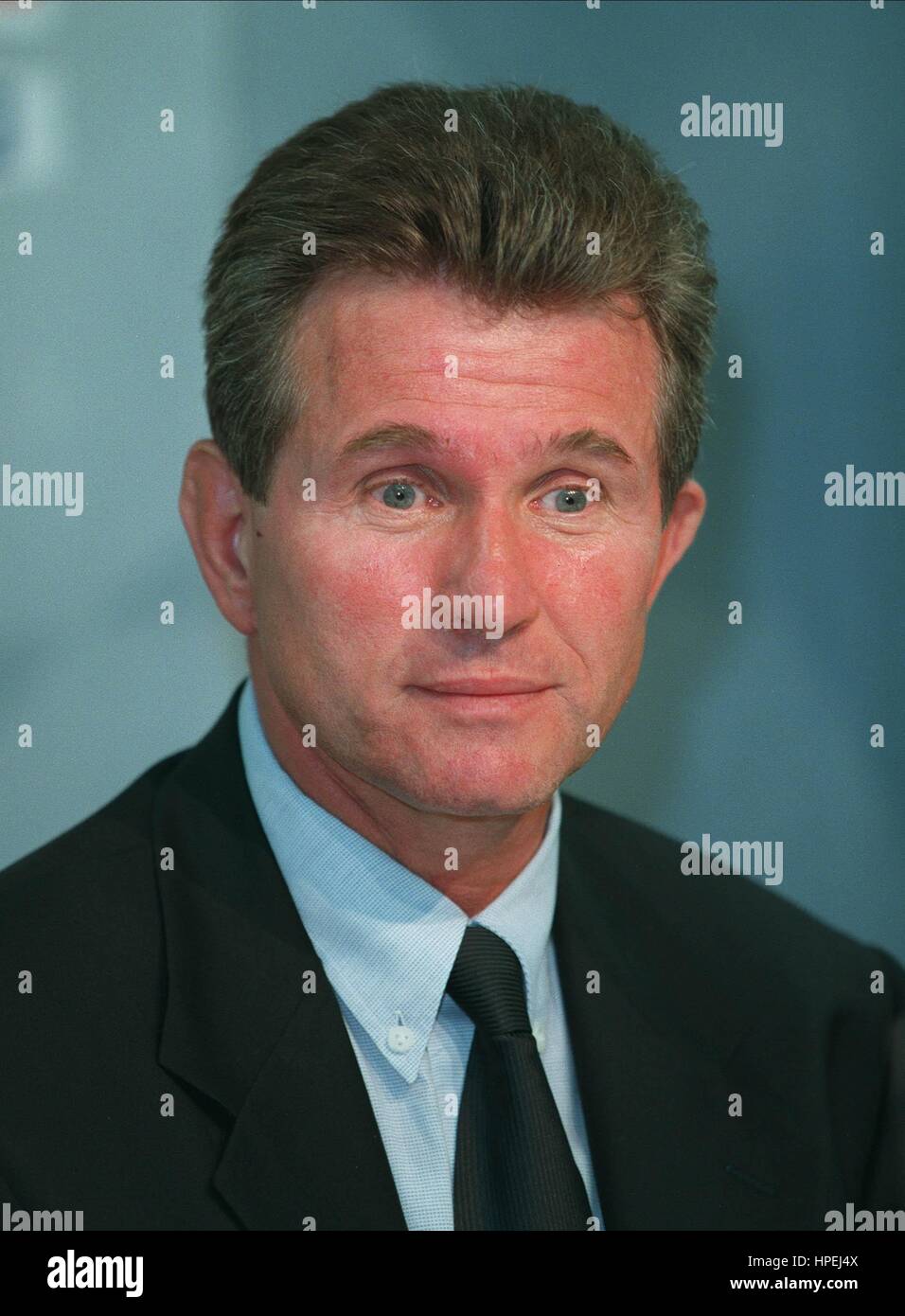 JUPP HEYNCKES REAL MADRID COACH 15 October 1997 Stock Photo: 134316586