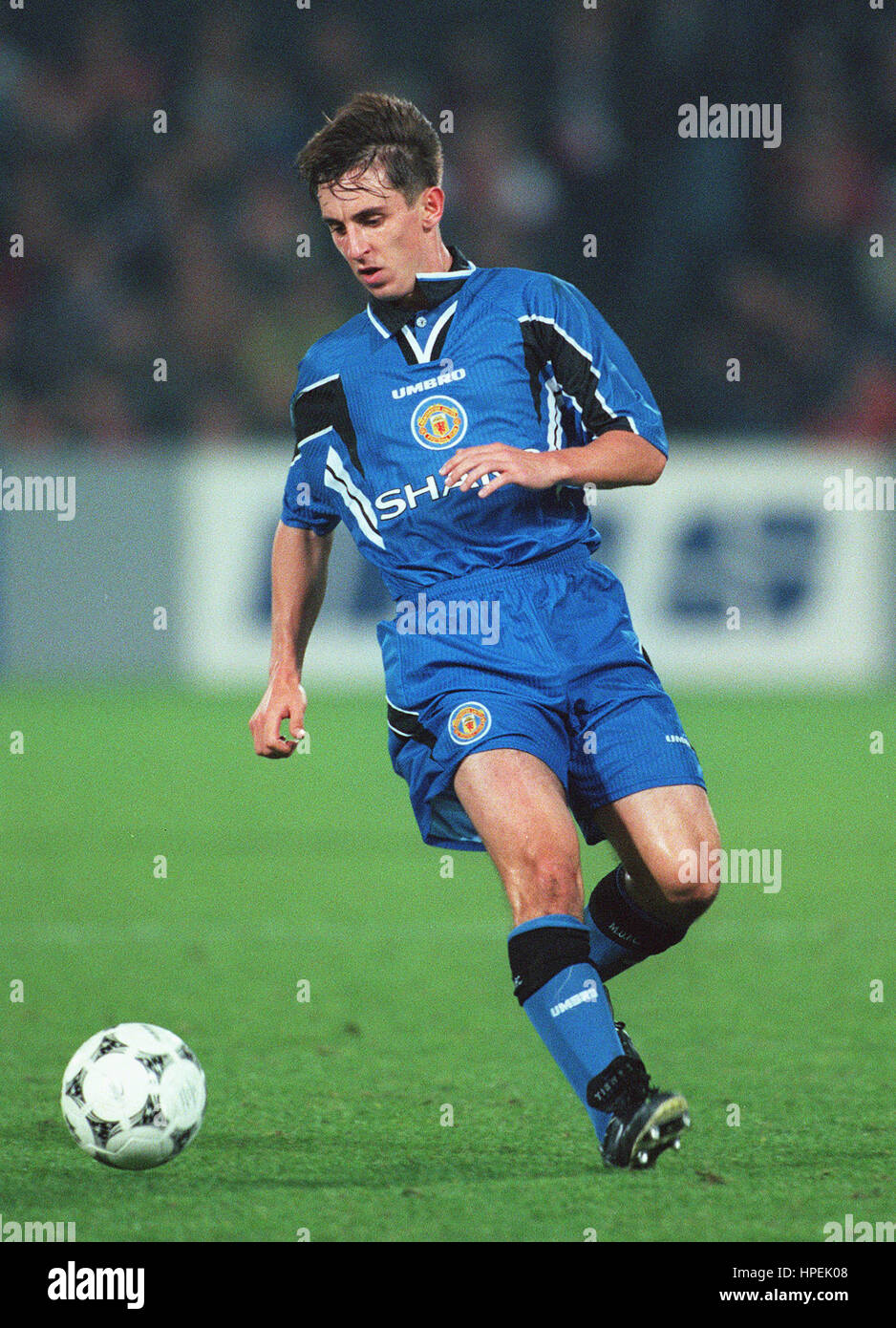 GARY NEVILLE MANCHESTER UNITED FC 02 October 1995 Stock