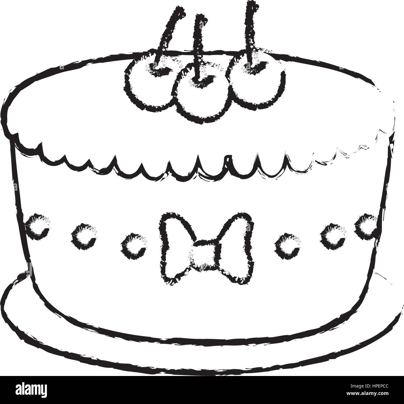 Delicious birthday cake Stock Vector Image & Art Alamy