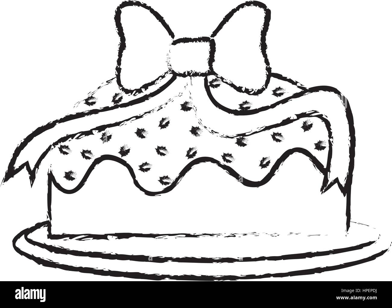 Delicious birthday cake Stock Vector Image & Art - Alamy