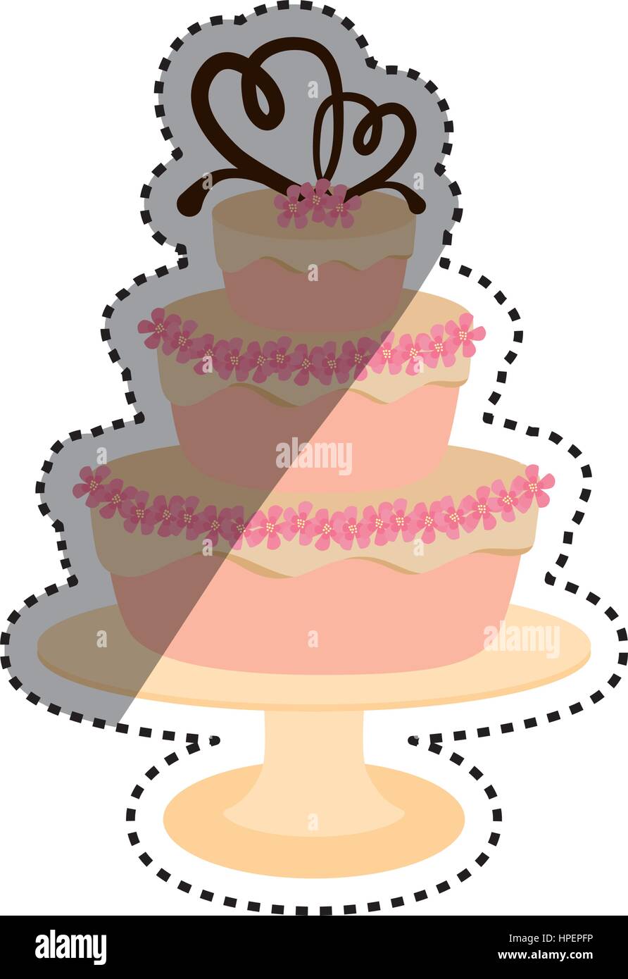Delicious birthday cake Stock Vector Image & Art - Alamy
