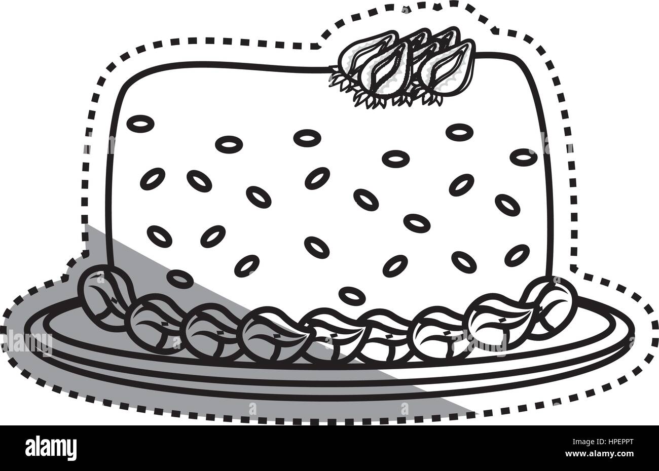 delicious-birthday-cake-stock-vector-image-art-alamy
