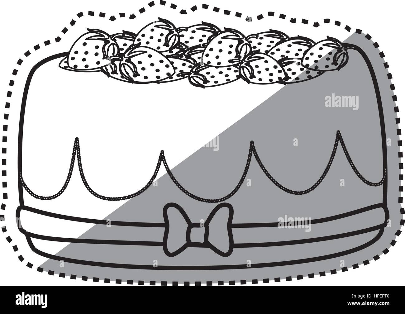 Delicious birthday cake Stock Vector Image & Art - Alamy