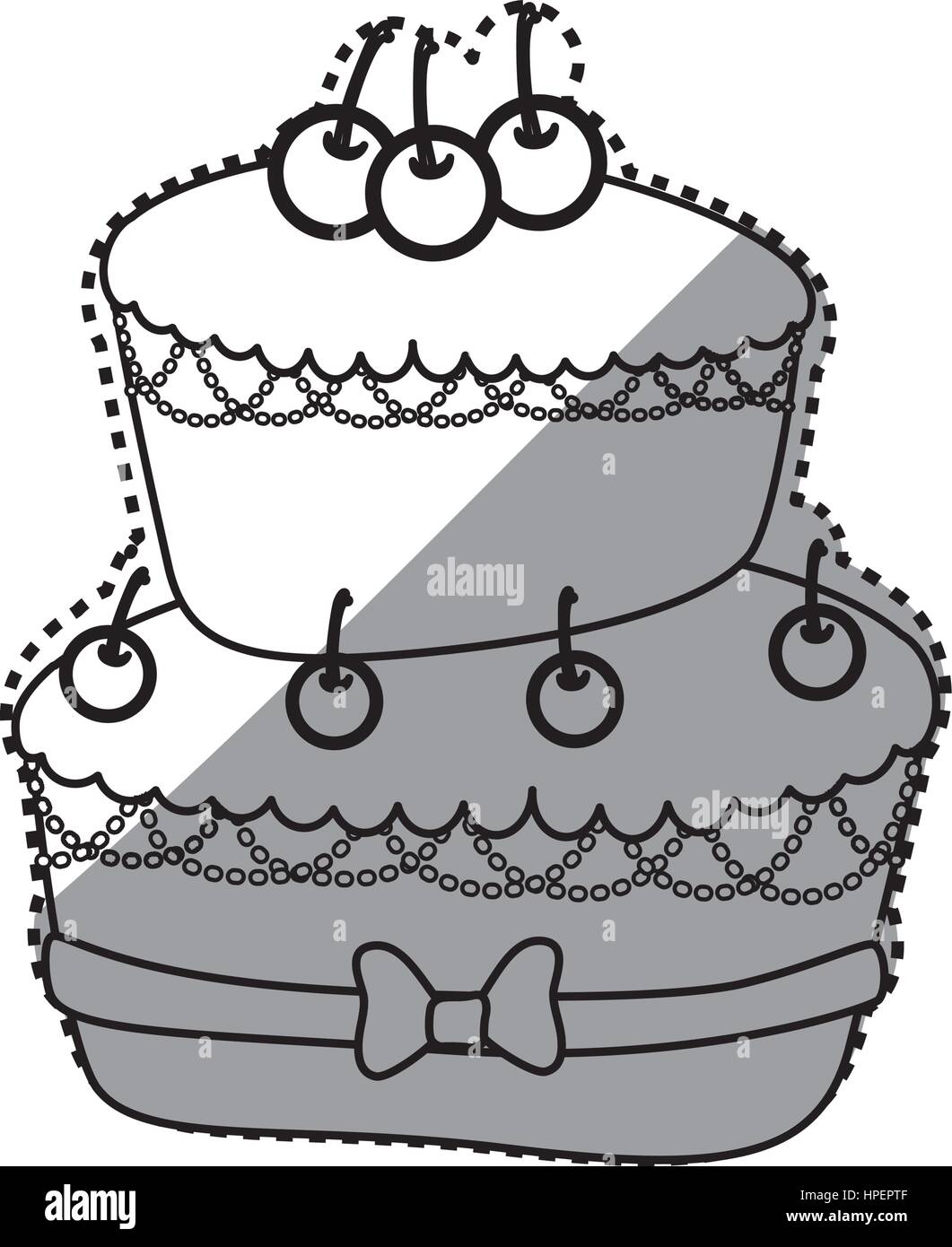 Delicious birthday cake Stock Vector Image & Art - Alamy