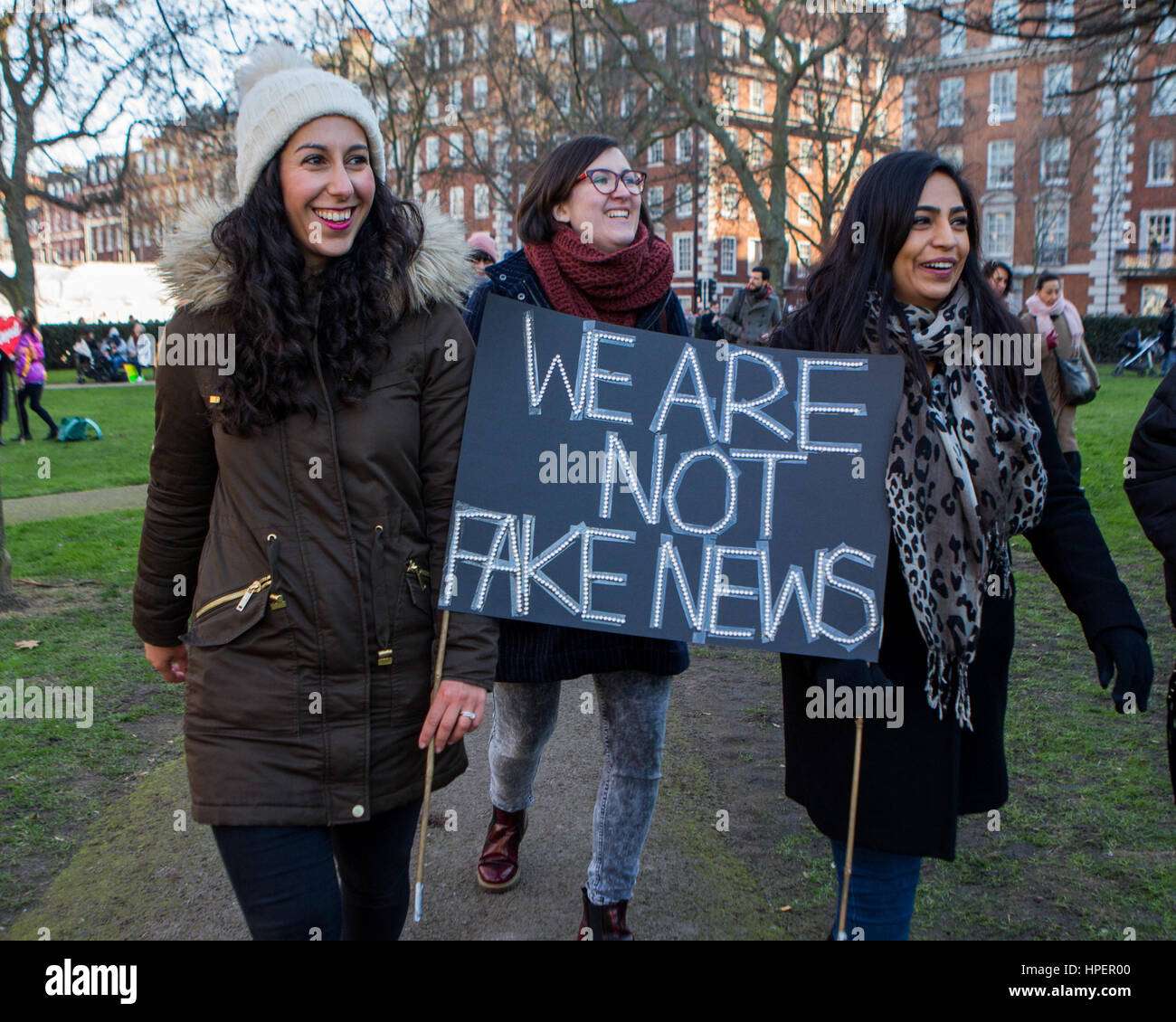 Women's March on London for the protection of fundamental rights and ...