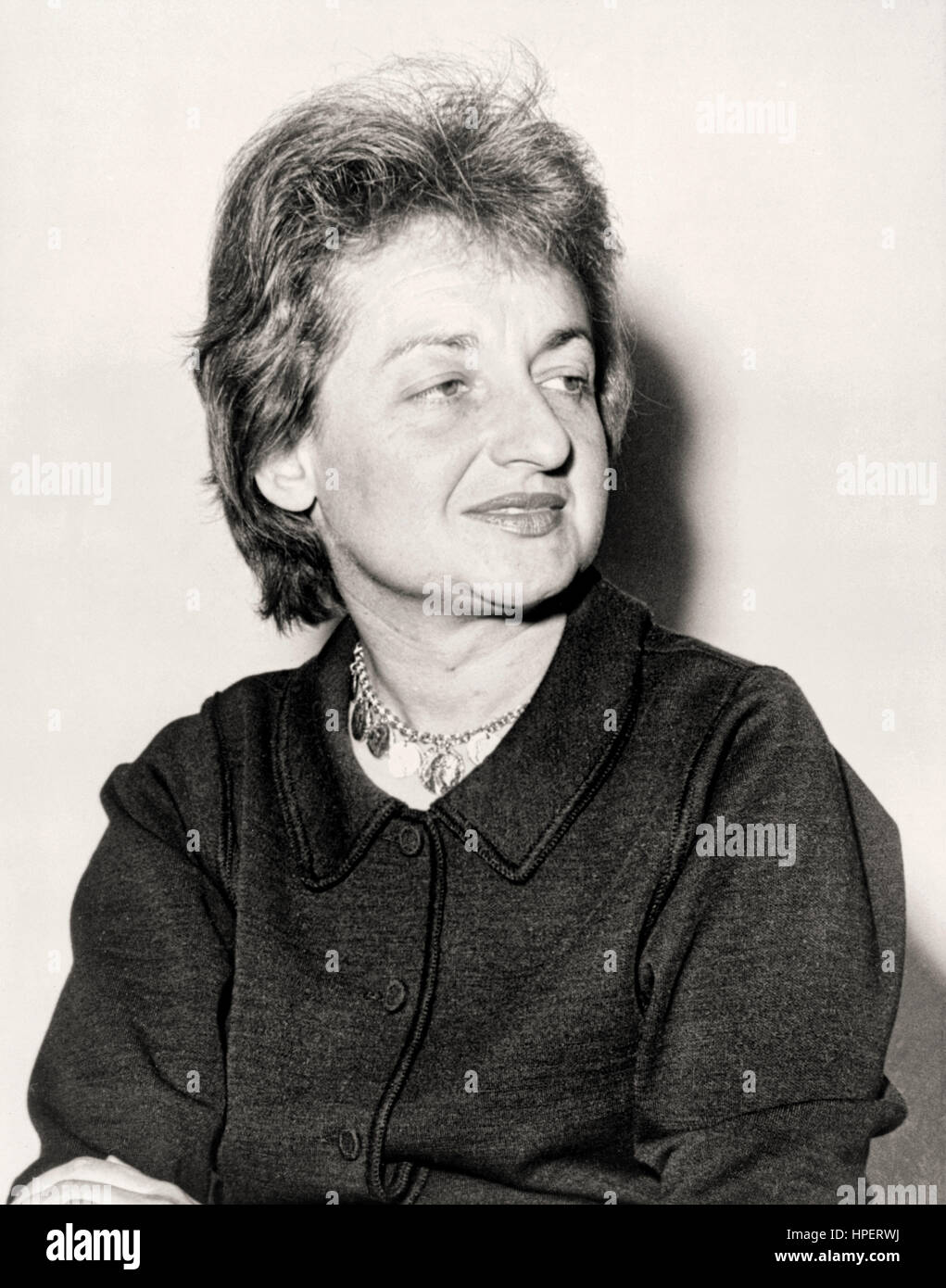 Betty Friedan (1921-2006) American feminist writer and activist, her bestselling book ‘The Feminine Mystique’ published in 1963 paved the way for the second-wave feminist movement in the USA. Stock Photo