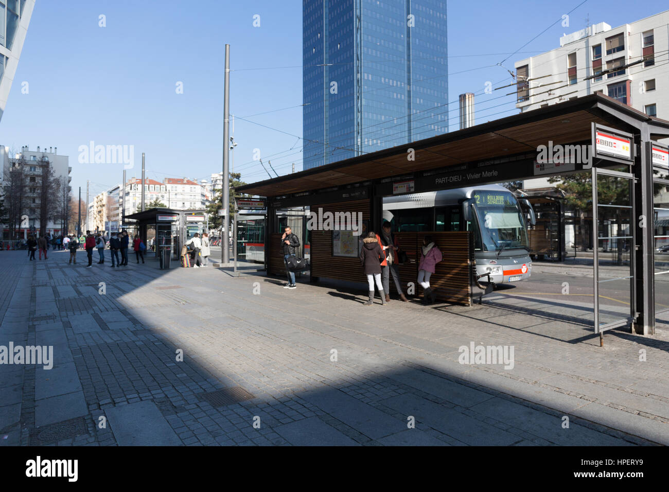 Bus and tram stop at Gare de Lyon PartDieu, Lyon France Stock Photo Alamy Bus and tram stop at Gare de Lyon PartDieu, Lyon France Stock Photo Alamy