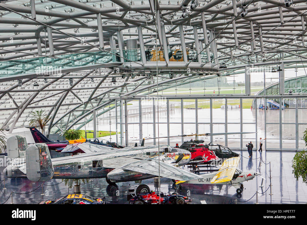 Red Bull Hangar 7, Flying Bulls, Salzburg, Austria Stock Photo