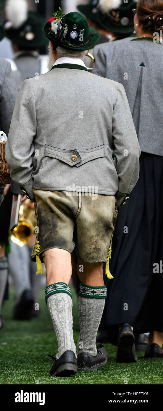 Men, short lederhosen, costume, Janker (traditional bavarian jacket), Munich,  Bavaria, Germany Stock Photo - Alamy