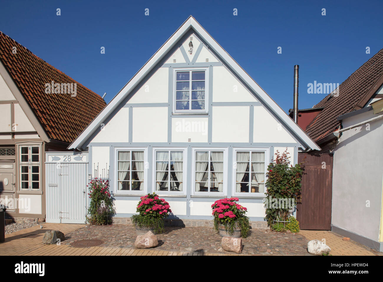 RostockWarnemünde, historical fisherman's house in the