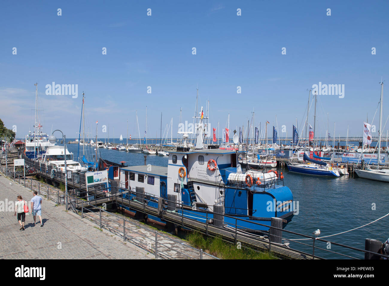 RostockWarnemünde, fishing boats on the 'Alter Strom' (inlet Stock