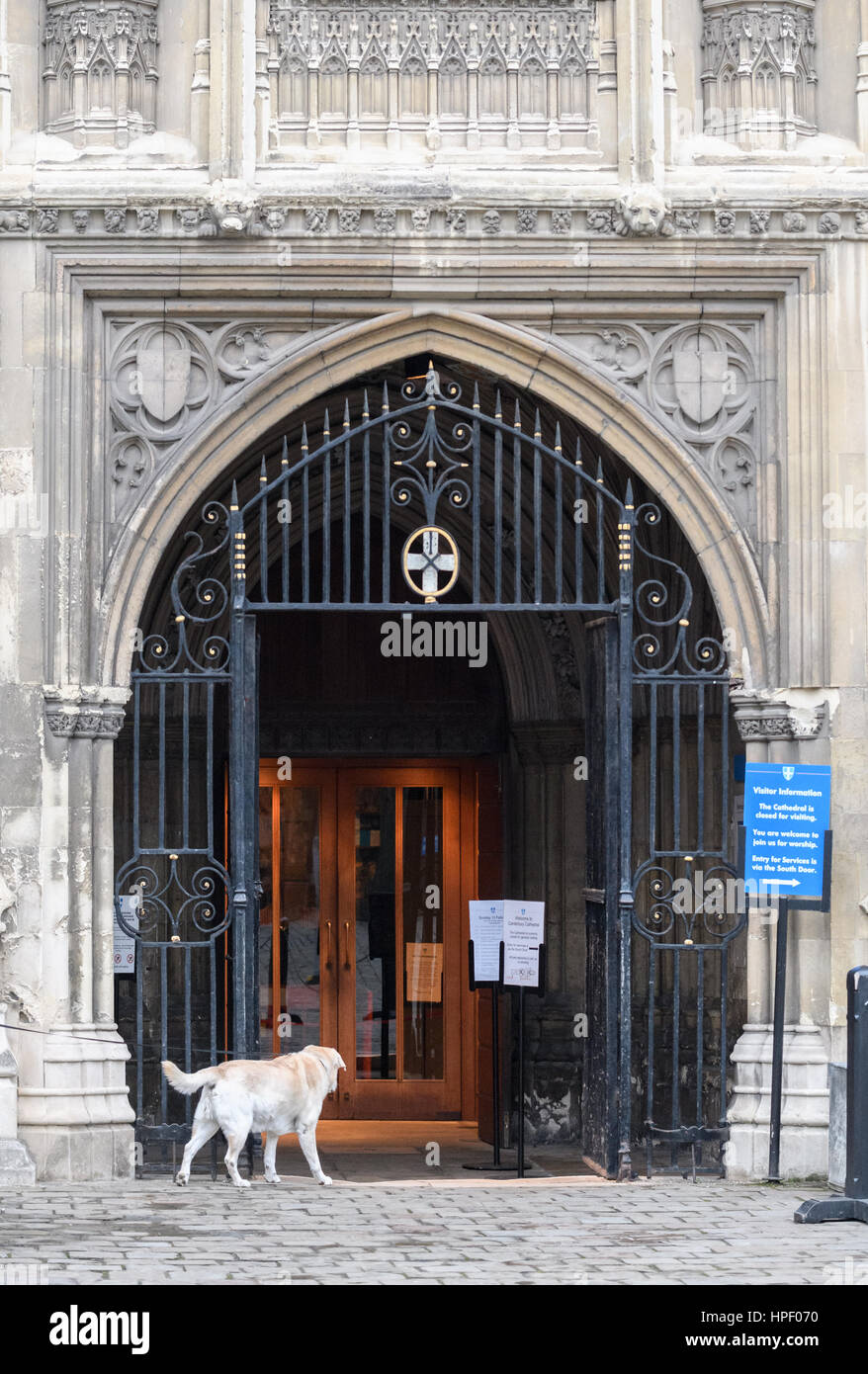 Main Entrance South West Door At Canterbury Cathedral