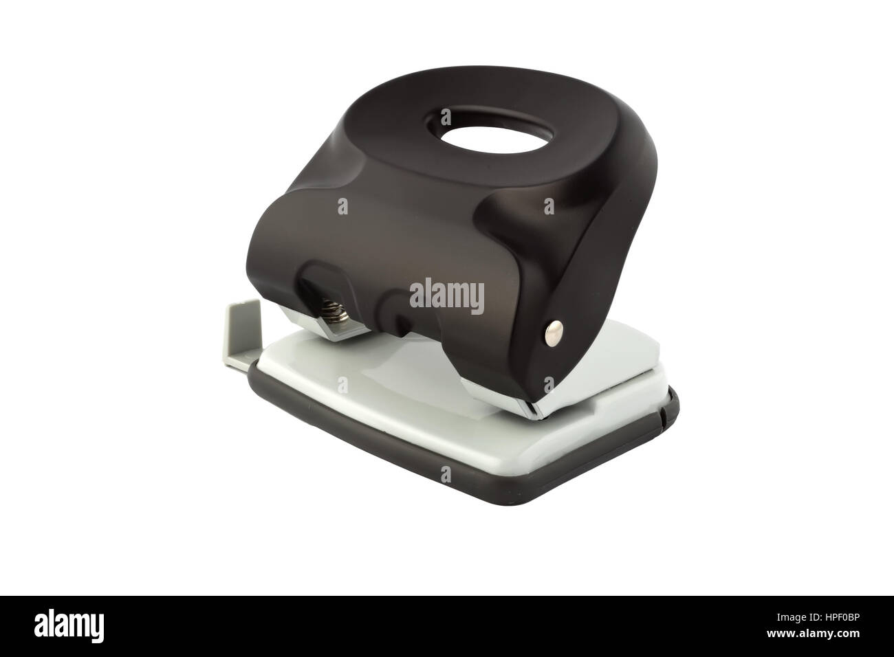 one black hole puncher isolated on white background Stock Photo Alamy