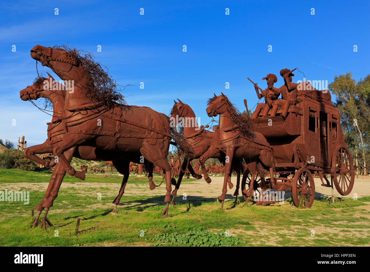Sculpture by Ricardo Breceda in Aguanga, Temecula, California, USA Stock Photo