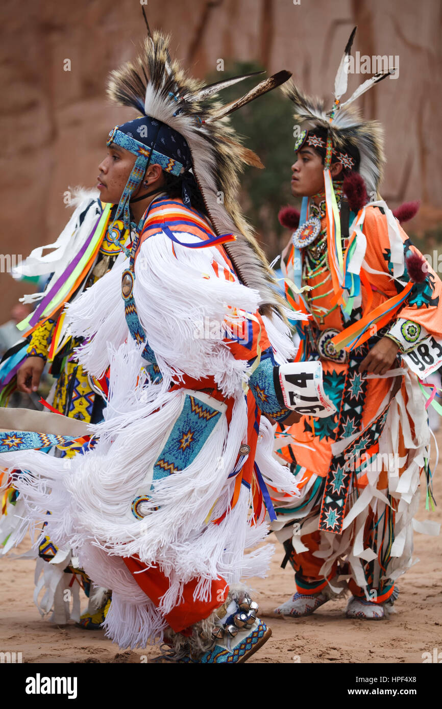 Indian male dancers, Pow Wow, Gallup InterTribal Ceremonial, New