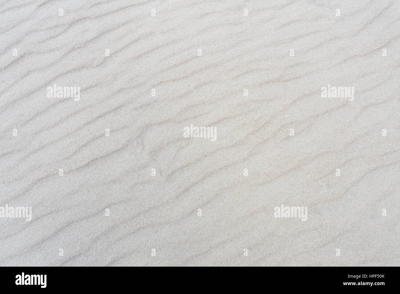 Sea sand waves from top view in black and white colours Stock Photo