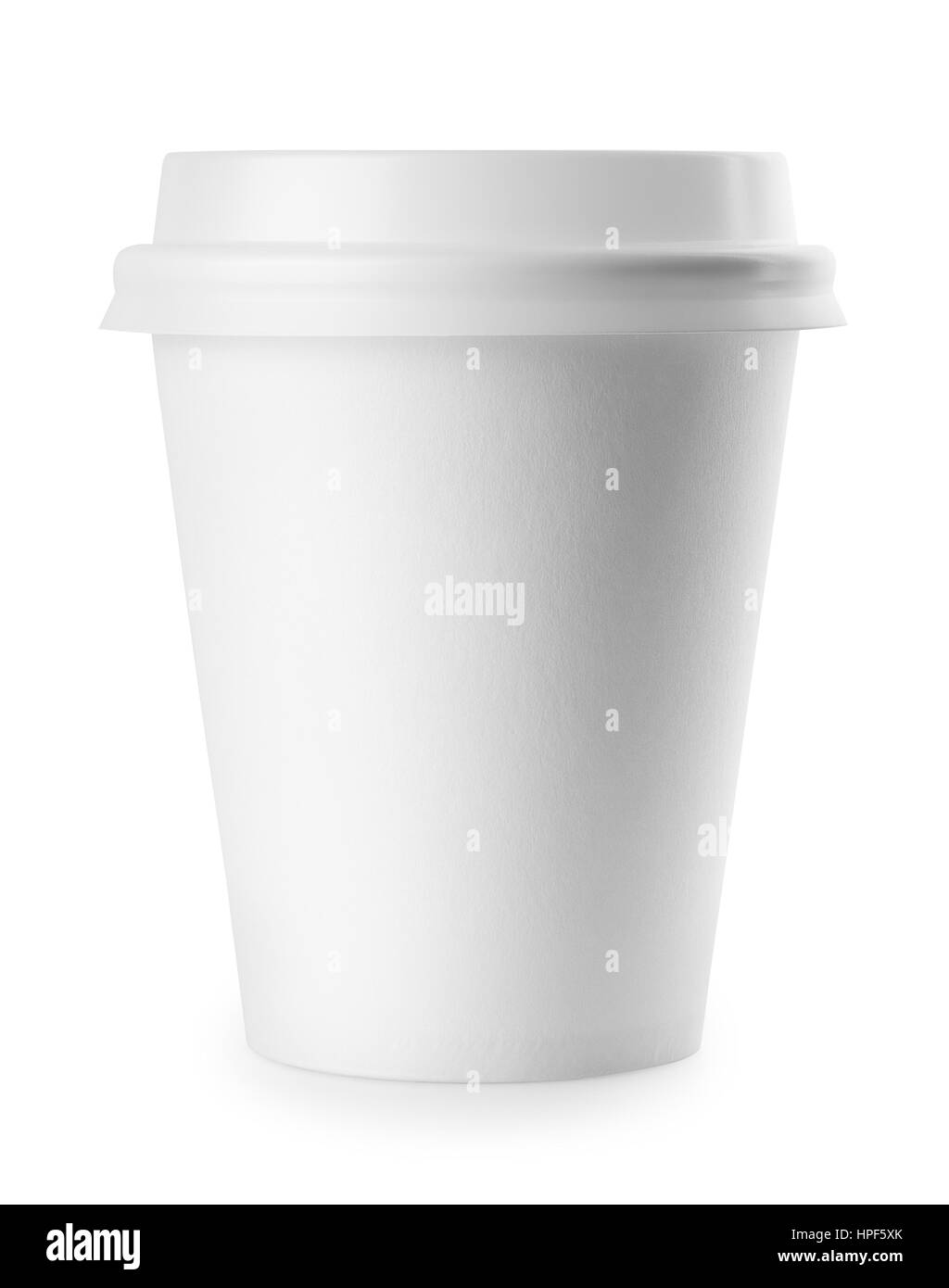 White disposable cup isolated on white background. White paper cup. To ...