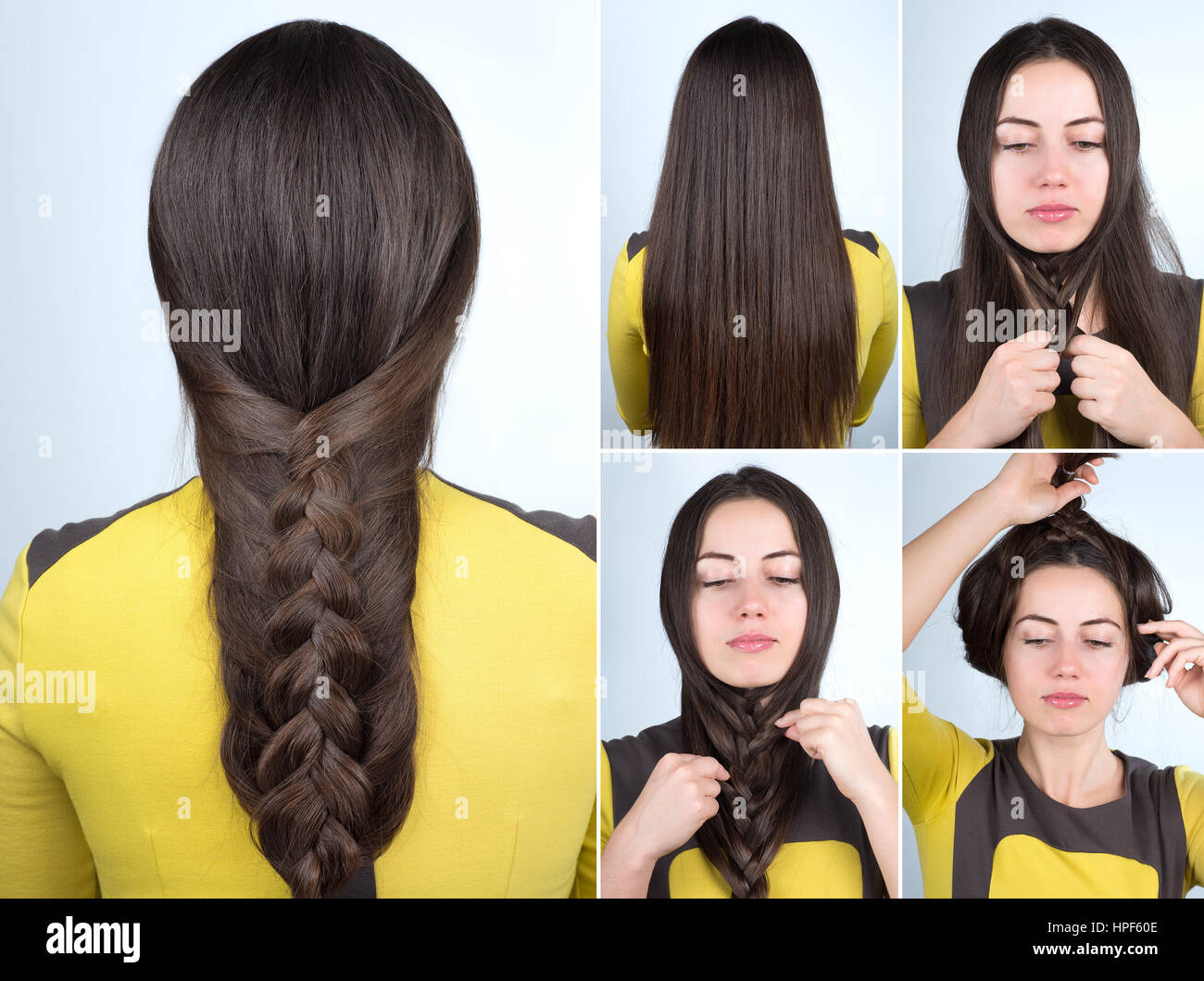 Girl With Blue Braids Stock Photo - Download Image Now - Braided