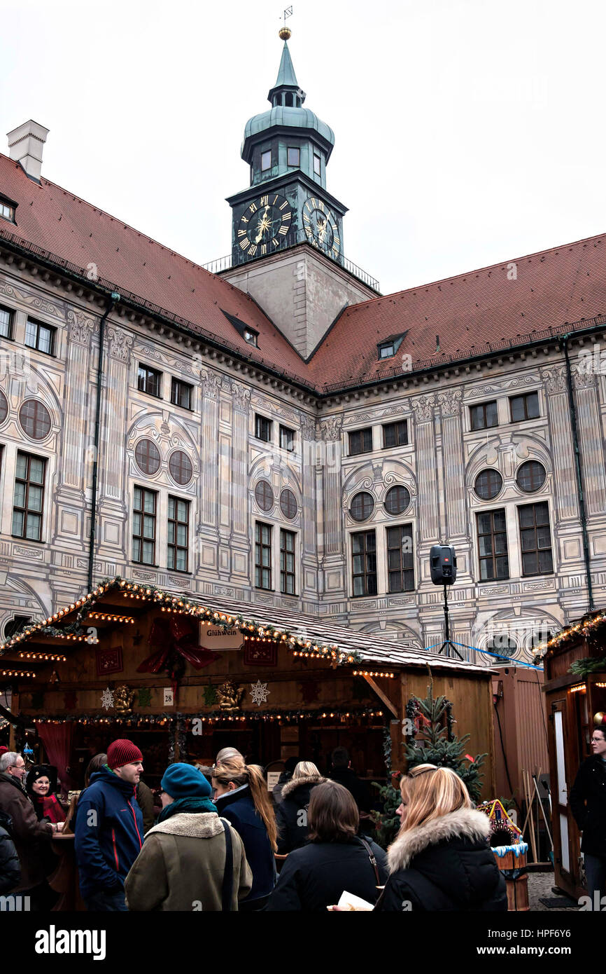 Christmas market decorations, Munich Germany Europe Stock Photo Alamy