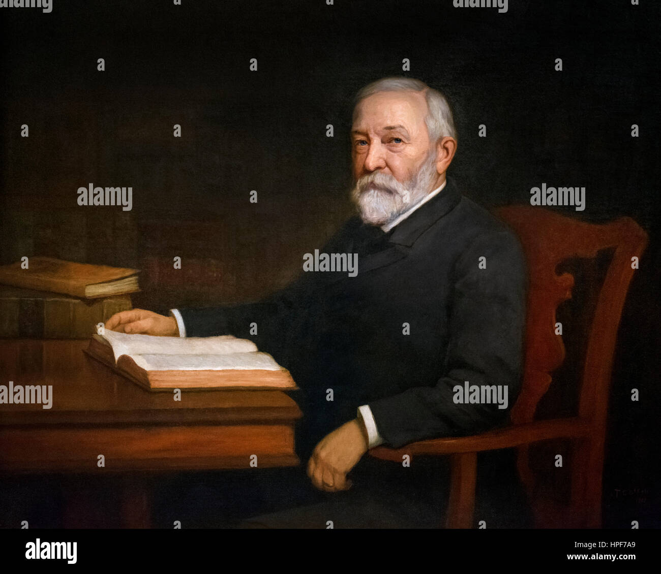 Benjamin Harrison. Portrait of the 23rd US President, Benjamin Harrison (1833-1901), oil on canvas, 1900. Stock Photo