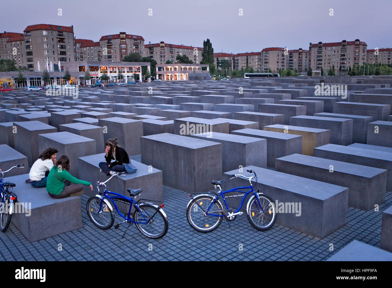 Holocaust Mahnmal,or Memorial to the Murdered Jews of Europe.Berlin. Germany Stock Photo