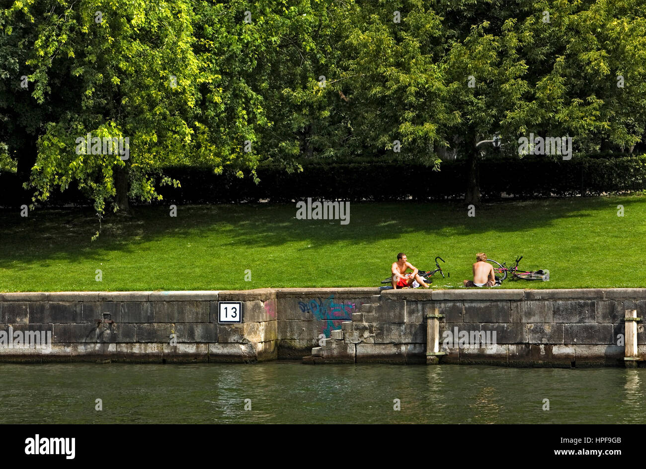 Tiergarten.River Spree.Berlin. Germany Stock Photo