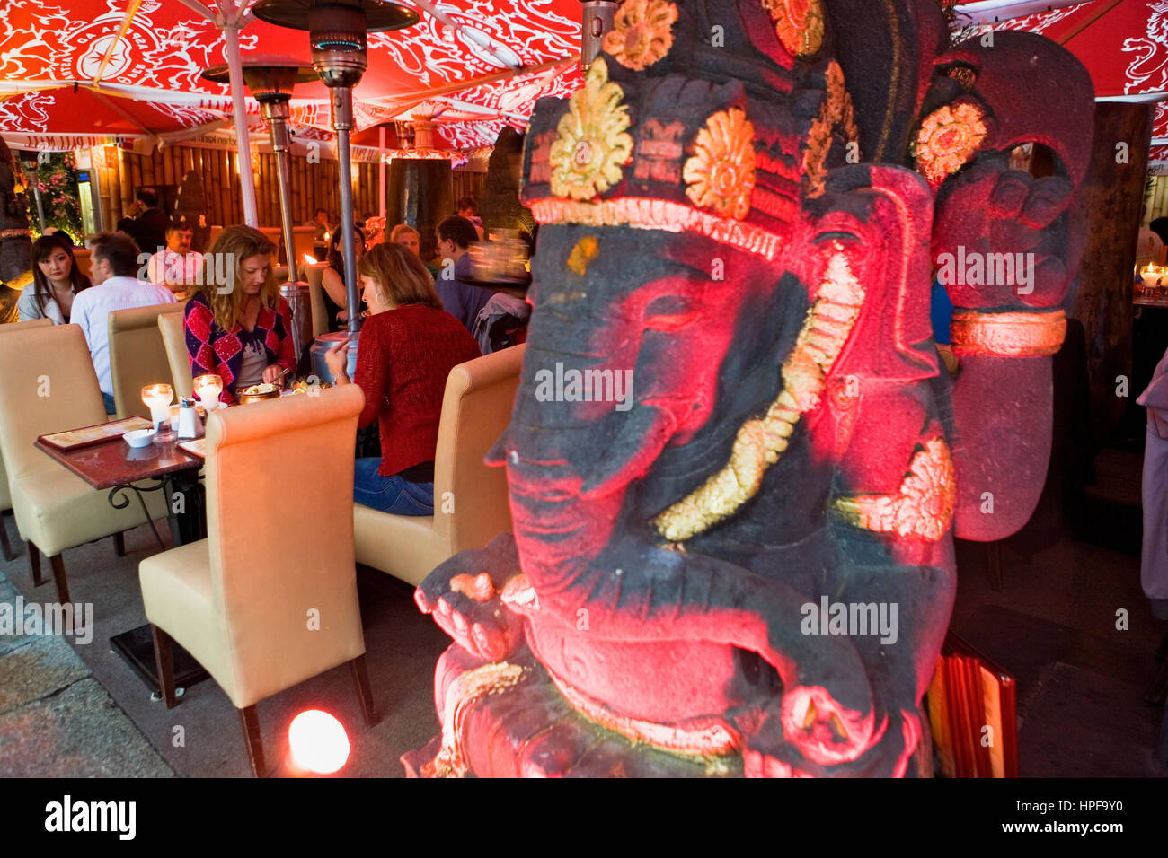 Indian restaurant Amrit. Oranienburgerstrasse, 50.Berlin. Germany Stock Photo