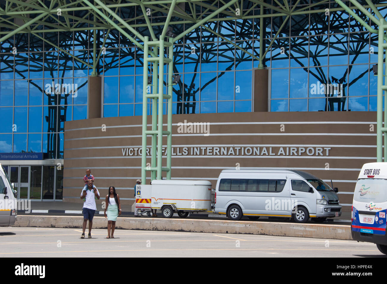 Victoria Falls International Airport, Victoria Falls, Zimbabwe Stock Photo