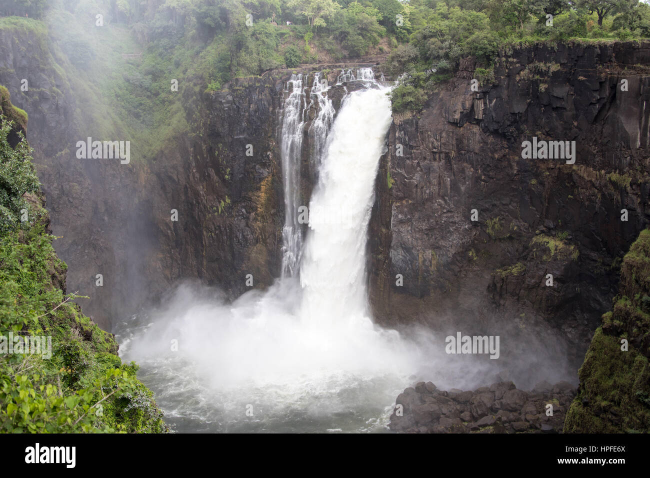 Victoria Falls, Victoria Falls, Zimbabwe Stock Photo