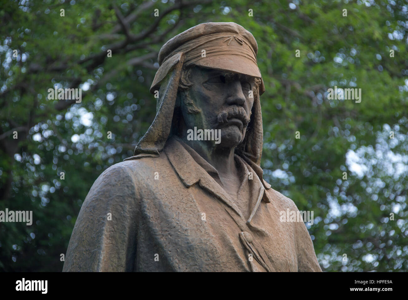 Statue of Doctor David Livingstone, Victoria Falls, Zimbabwe Stock ...