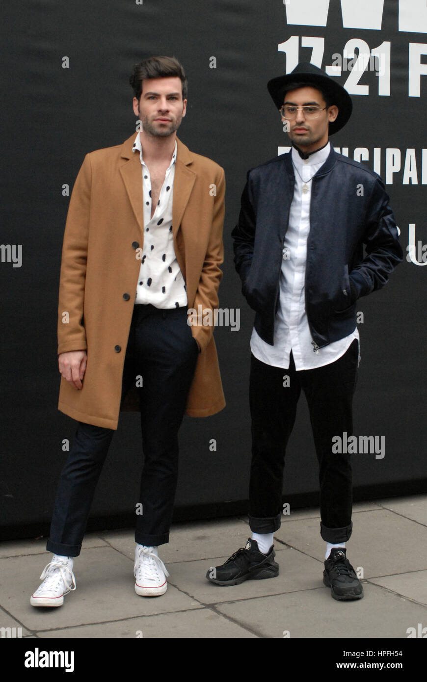 London, UK. 21st Feb, 2017. Last day of London Fashion week February