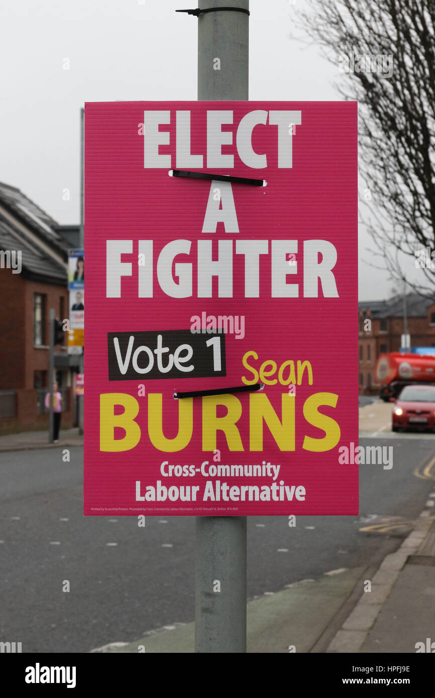 South belfast election poster hires stock photography and images Alamy