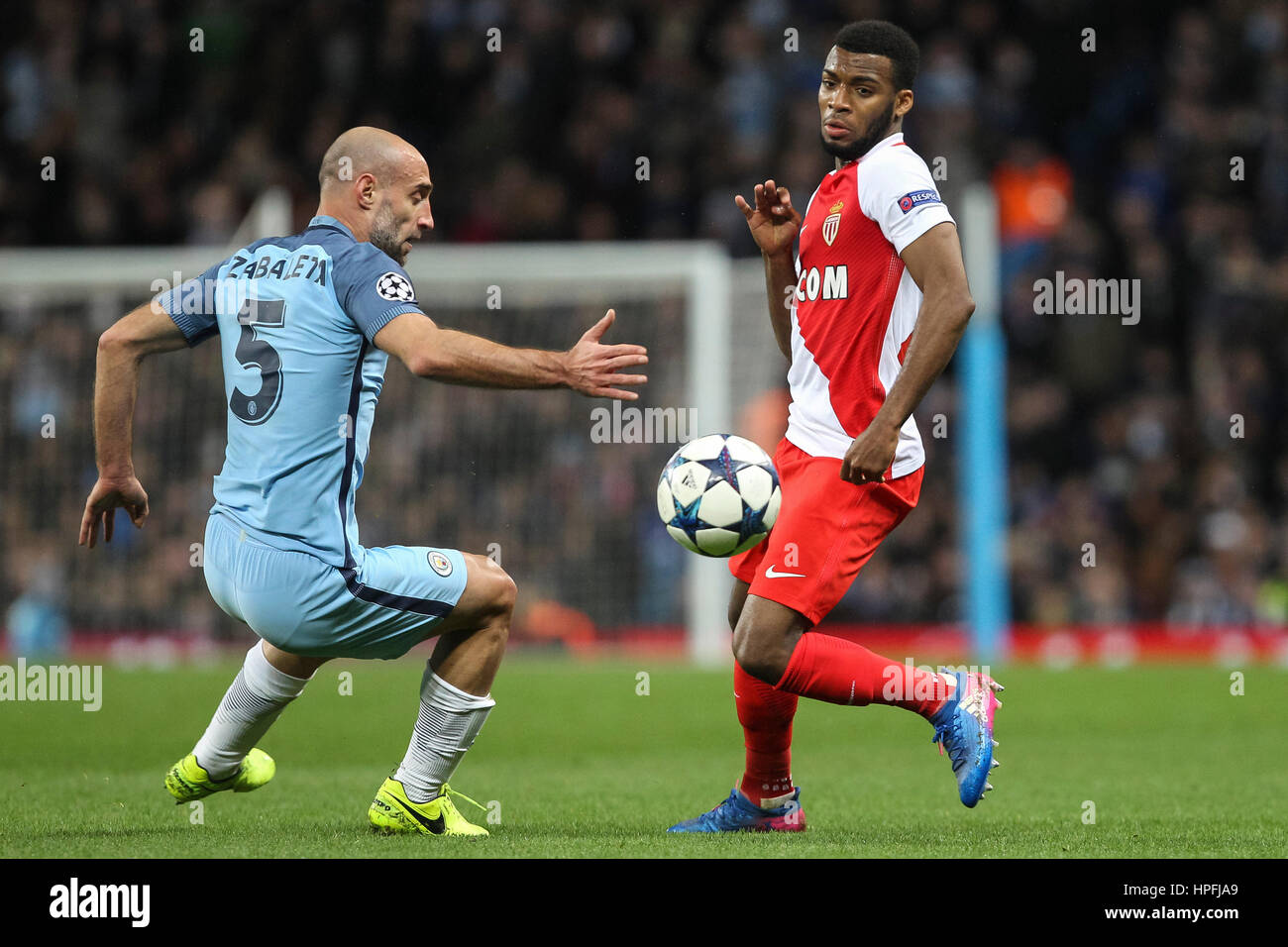 Manchester, UK. 21st Feb, 2017. Pablo Zabaleta of Manchester City and