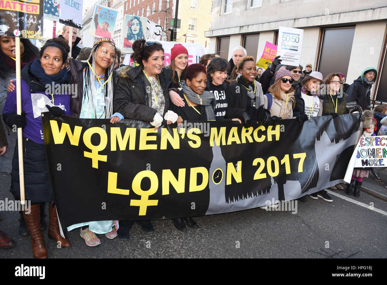 Women's March on London, Anti-Trump protest, London Featuring: Bonnie ...