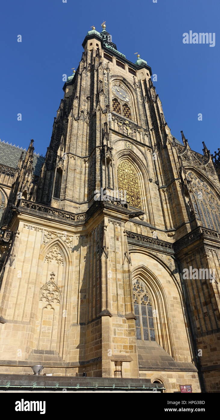 St. Vitus Cathedral in Prague, Czechia Stock Photo