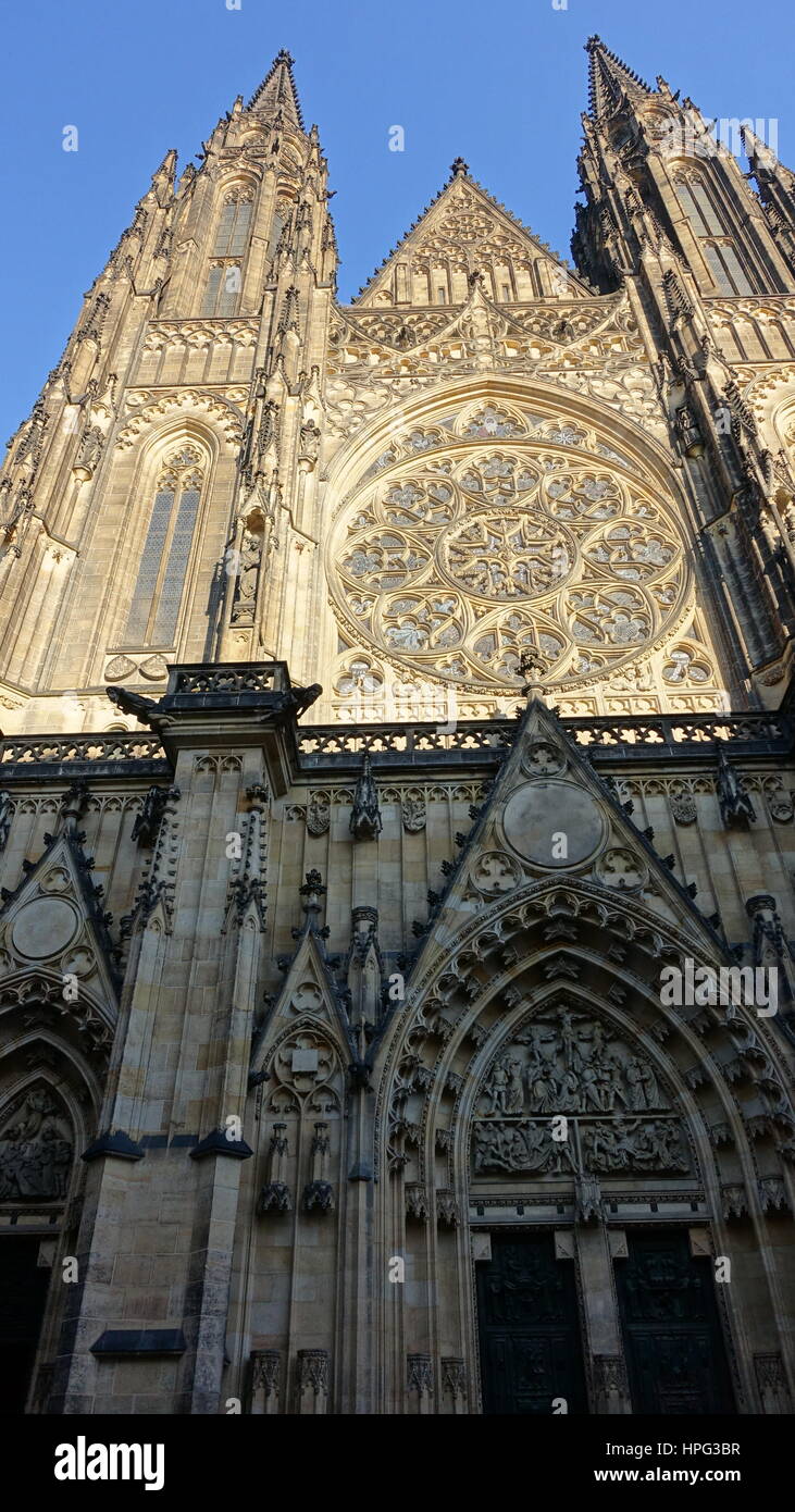 St. Vitus Cathedral in Prague, Czechia Stock Photo