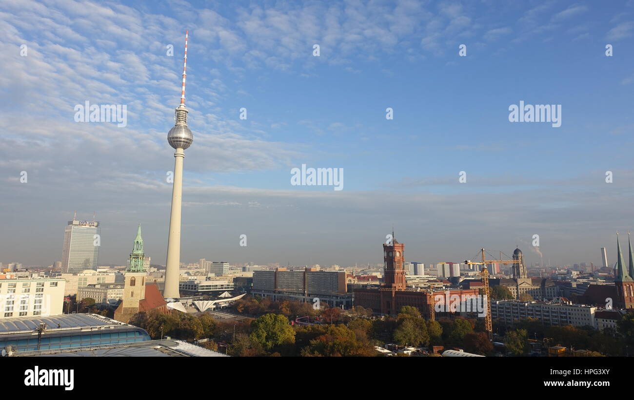 City Scape from top of the  Berlin Cathedral Church, Germany Stock Photo