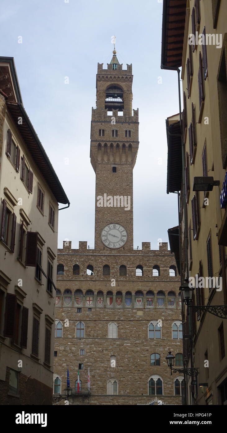 Clock Tower in Florence, Italy Stock Photo Alamy