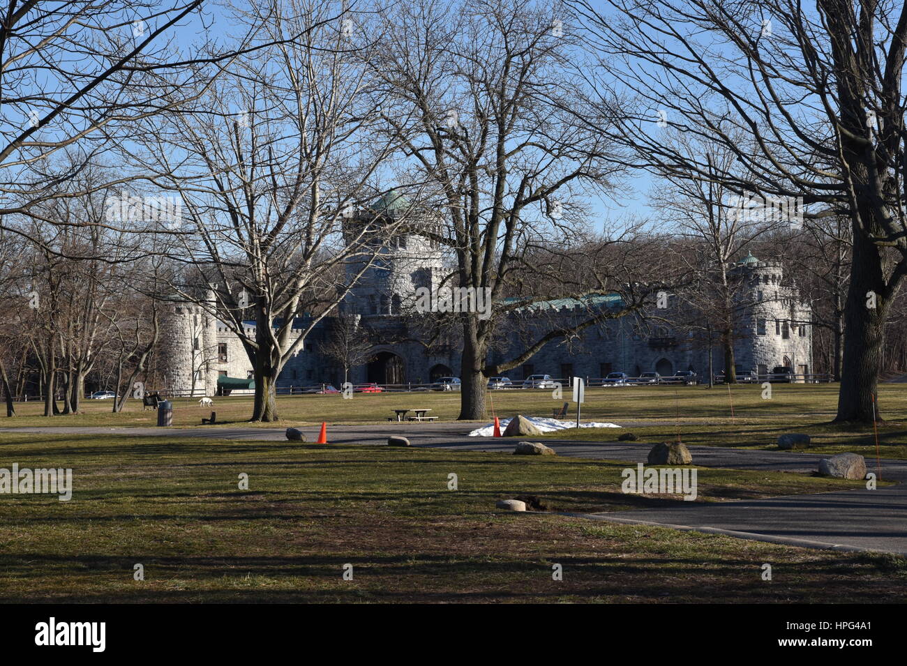 The Sands Point Preserve on the original Guggenheim Estate Stock Photo