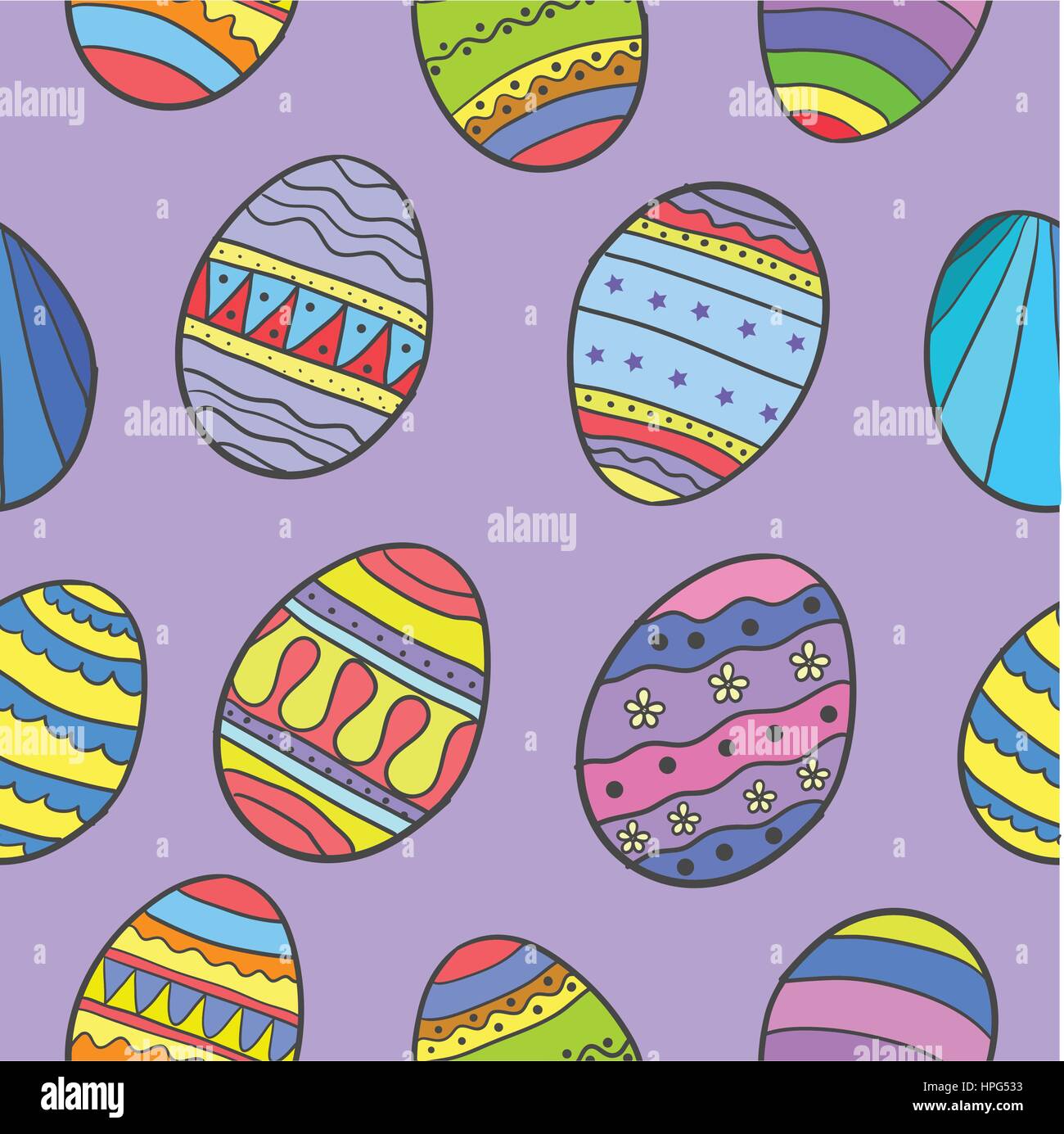 Collection stock of easter egg doodles Stock Vector Image & Art Alamy