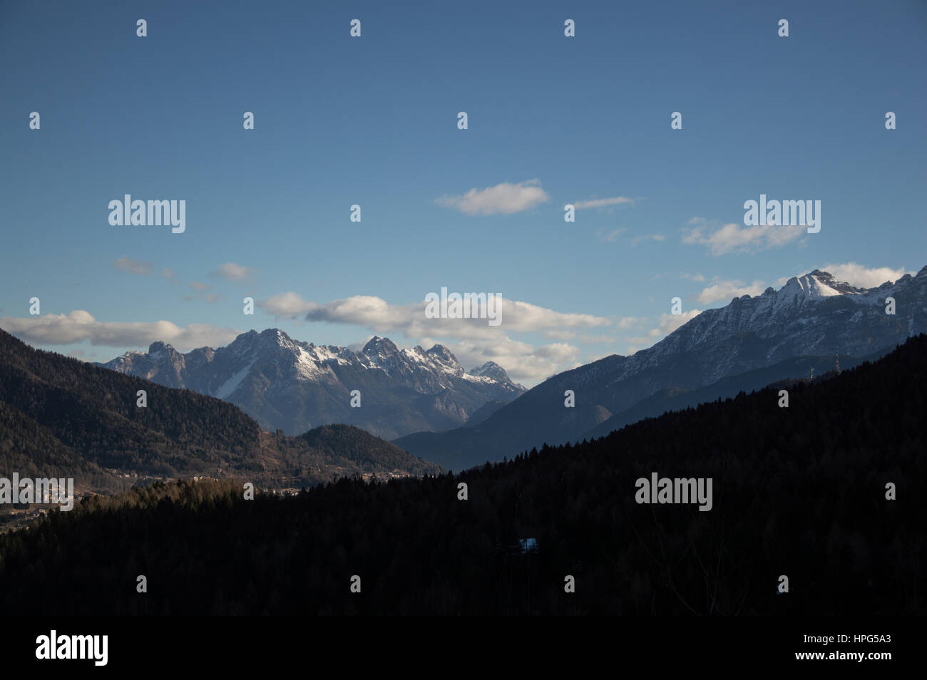 Dolomites landscape Veneto Italy Stock Photo